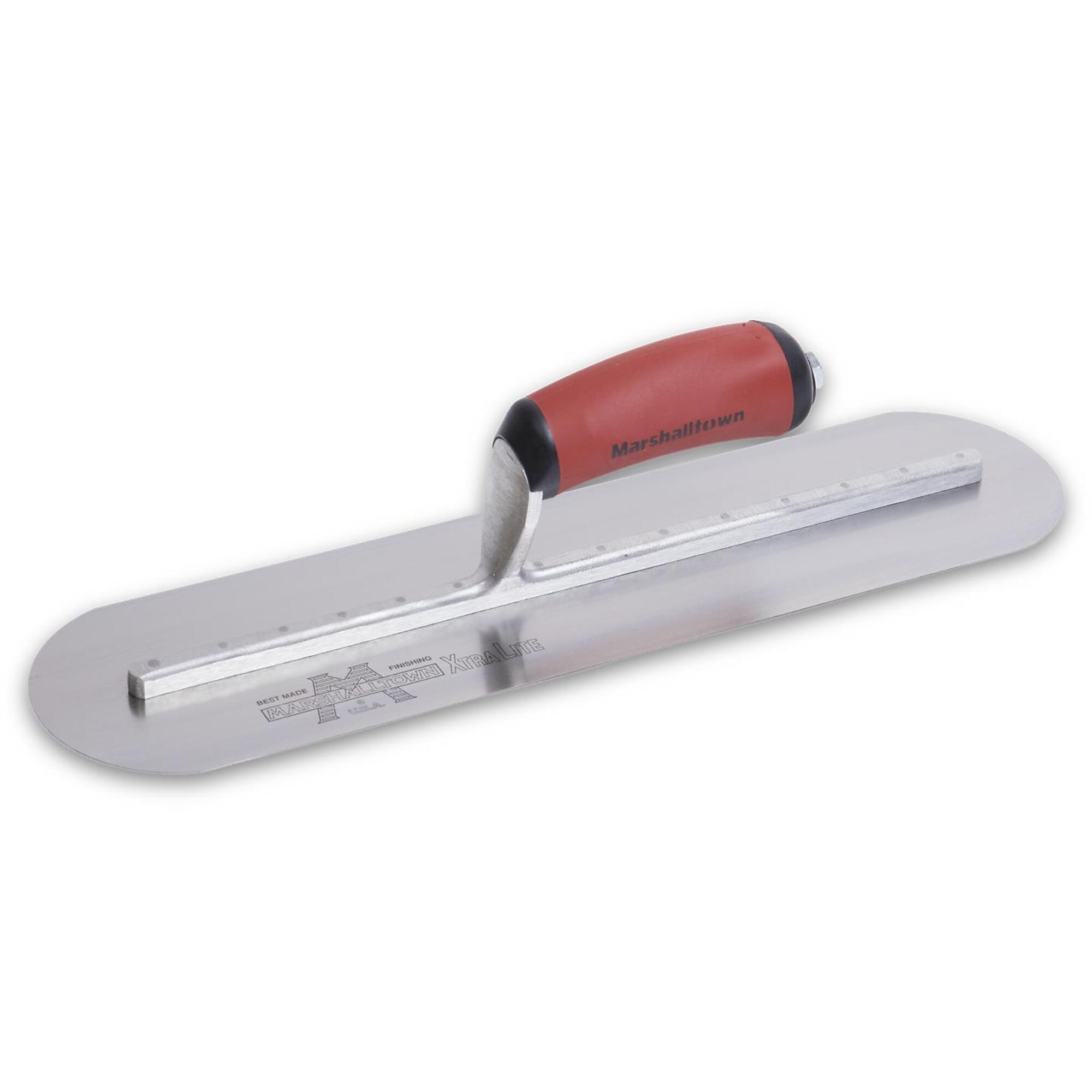Marshalltown Fully Rounded Finishing Trowel - DuraSoft Handle, High Carbon Steel Blade, Model# MXS64FRD